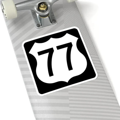 US 77 IA (Iowa) (Road Sign) STICKER Vinyl Kiss-Cut Decal - The Sticker Space