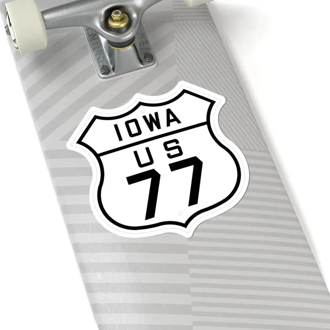 US 77 Iowa 1926 (Iowa) (Road Sign) STICKER Vinyl Kiss-Cut Decal - The Sticker Space