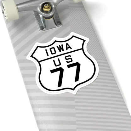 US 77 Iowa 1926 (Iowa) (Road Sign) STICKER Vinyl Kiss-Cut Decal - The Sticker Space