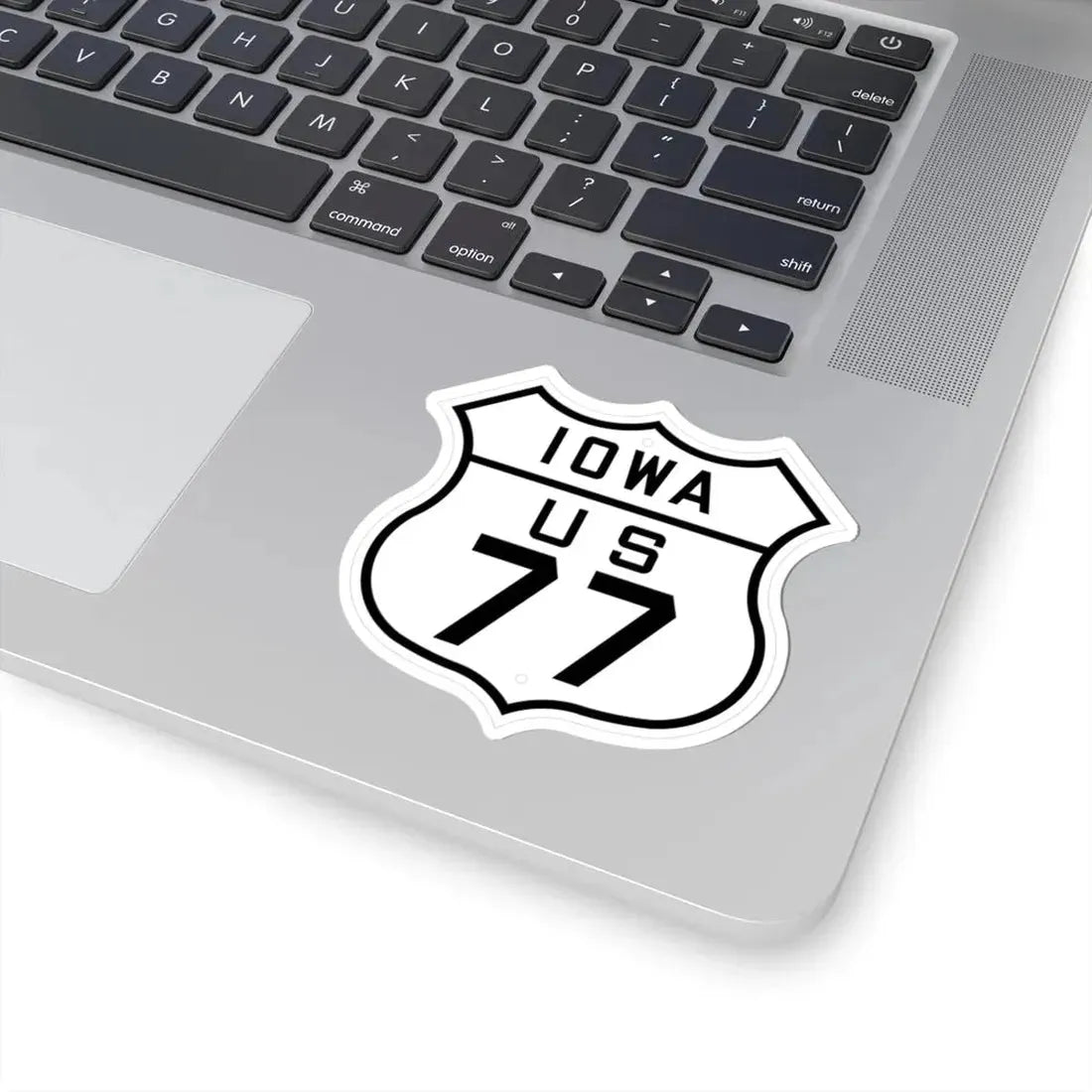 US 77 Iowa 1926 (Iowa) (Road Sign) STICKER Vinyl Kiss-Cut Decal - The Sticker Space
