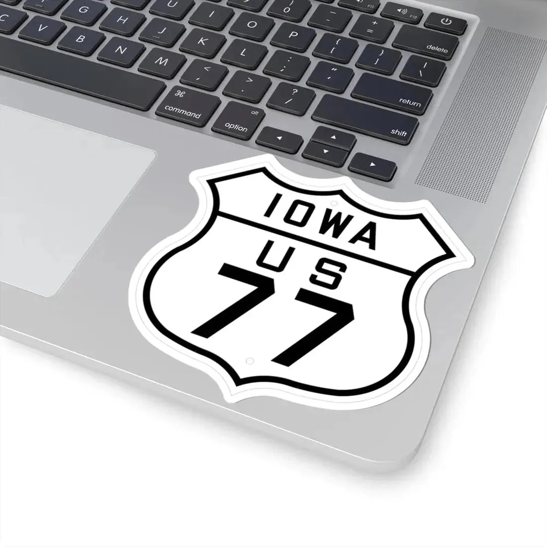 US 77 Iowa 1926 (Iowa) (Road Sign) STICKER Vinyl Kiss-Cut Decal - The Sticker Space
