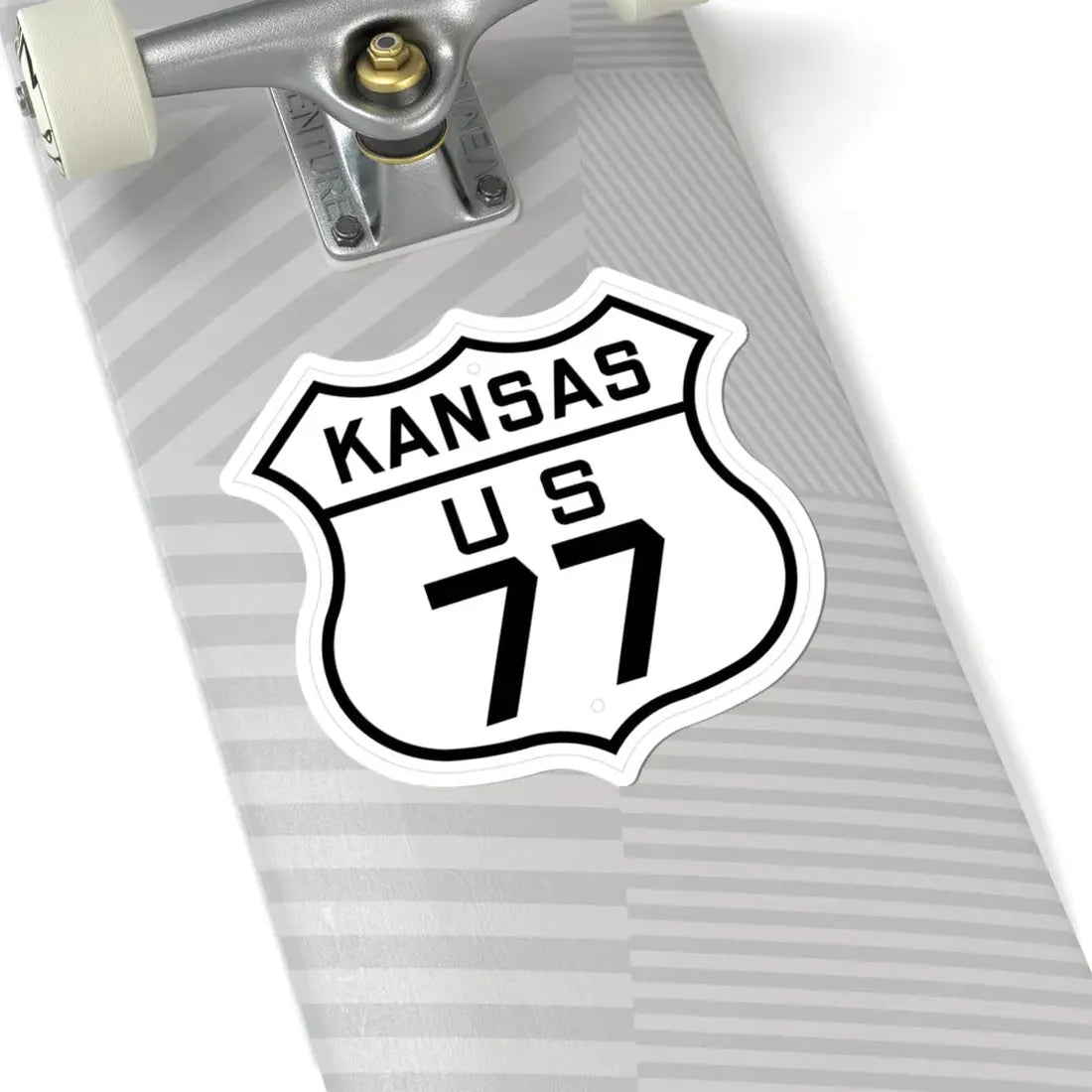US 77 Kansas 1926 (Kansas) (Road Sign) STICKER Vinyl Kiss-Cut Decal - The Sticker Space