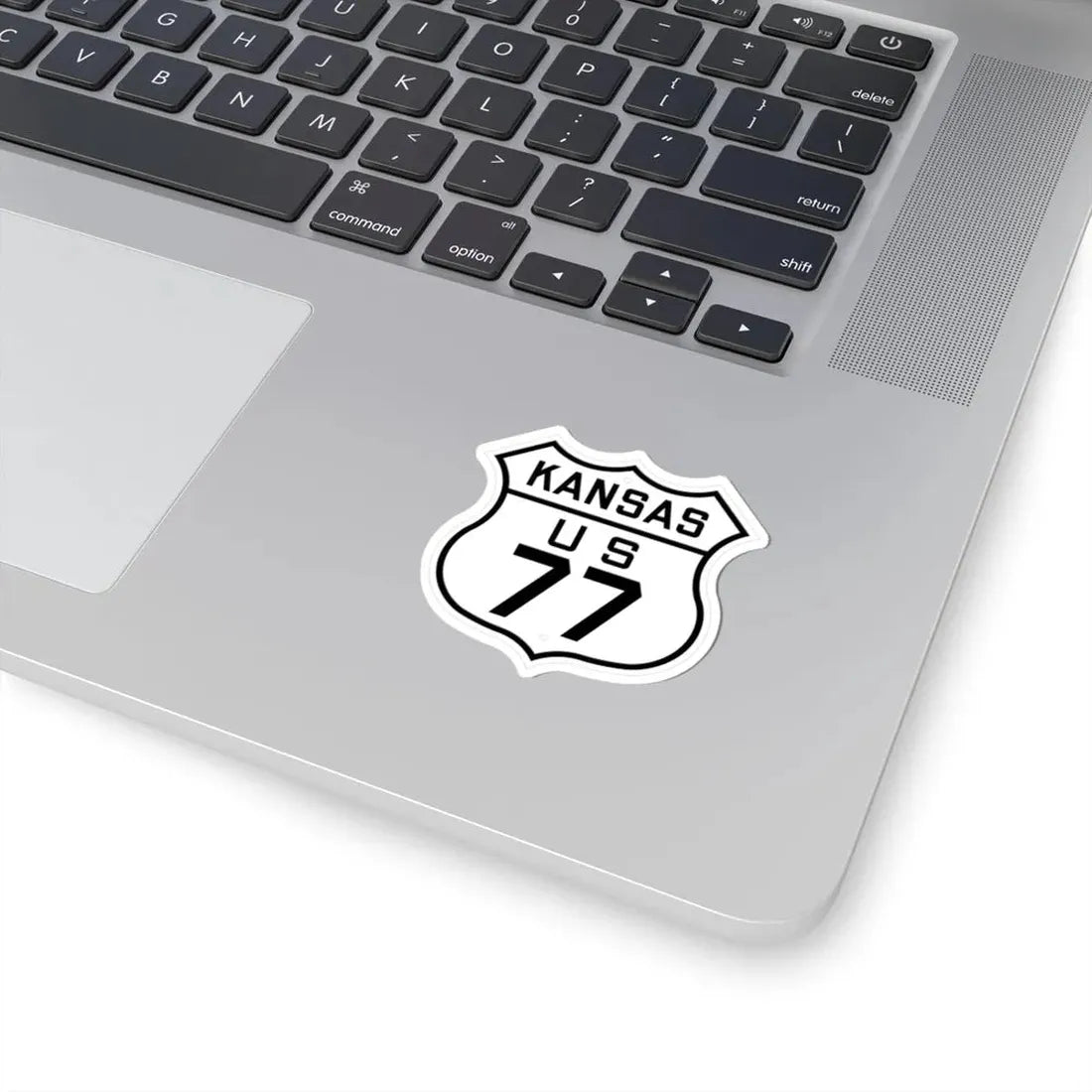 US 77 Kansas 1926 (Kansas) (Road Sign) STICKER Vinyl Kiss-Cut Decal - The Sticker Space