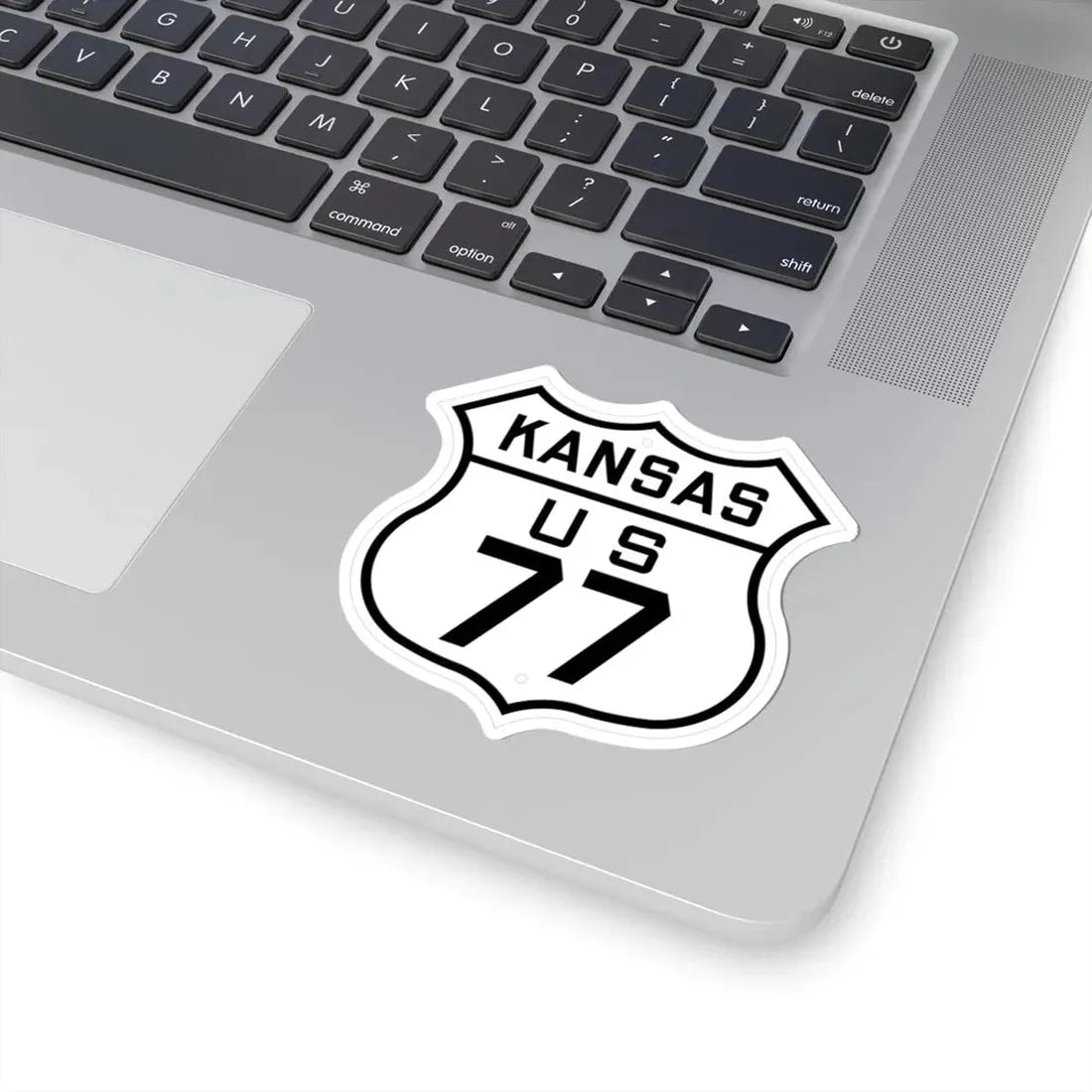 US 77 Kansas 1926 (Kansas) (Road Sign) STICKER Vinyl Kiss-Cut Decal - The Sticker Space