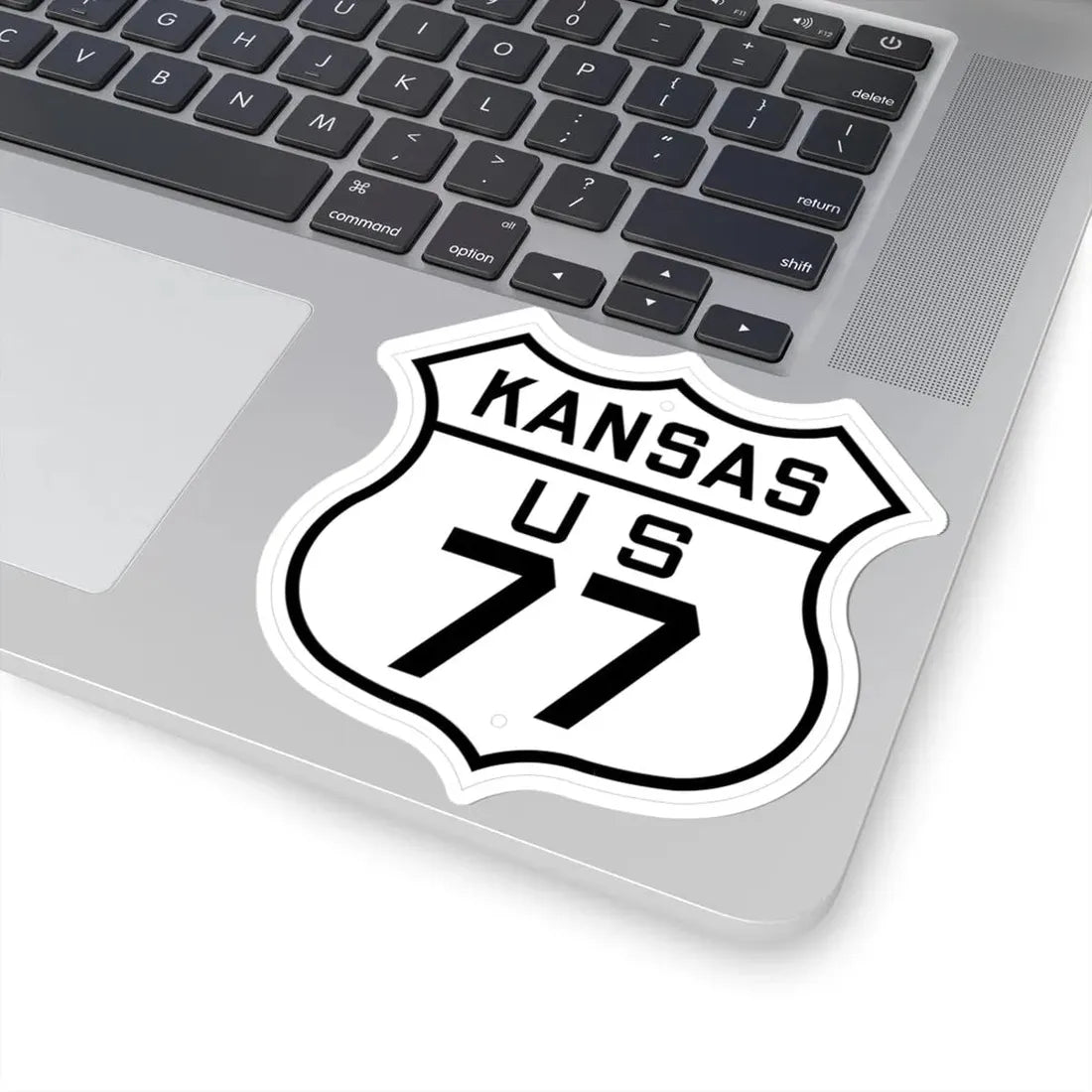 US 77 Kansas 1926 (Kansas) (Road Sign) STICKER Vinyl Kiss-Cut Decal - The Sticker Space