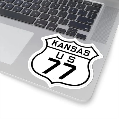 US 77 Kansas 1926 (Kansas) (Road Sign) STICKER Vinyl Kiss-Cut Decal - The Sticker Space