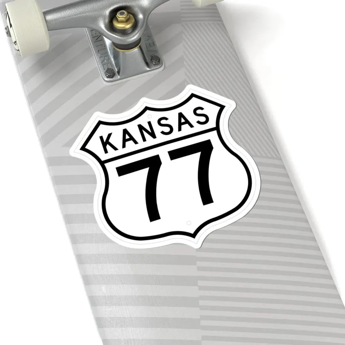 US 77 Kansas 1962 (Kansas) (Road Sign) STICKER Vinyl Kiss-Cut Decal - The Sticker Space