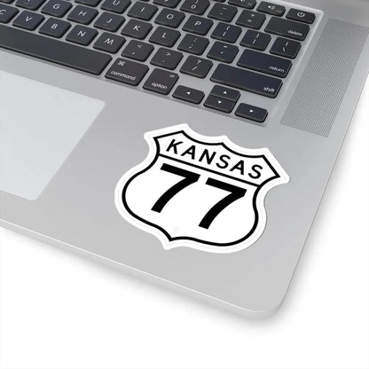 US 77 Kansas 1962 (Kansas) (Road Sign) STICKER Vinyl Kiss-Cut Decal - The Sticker Space
