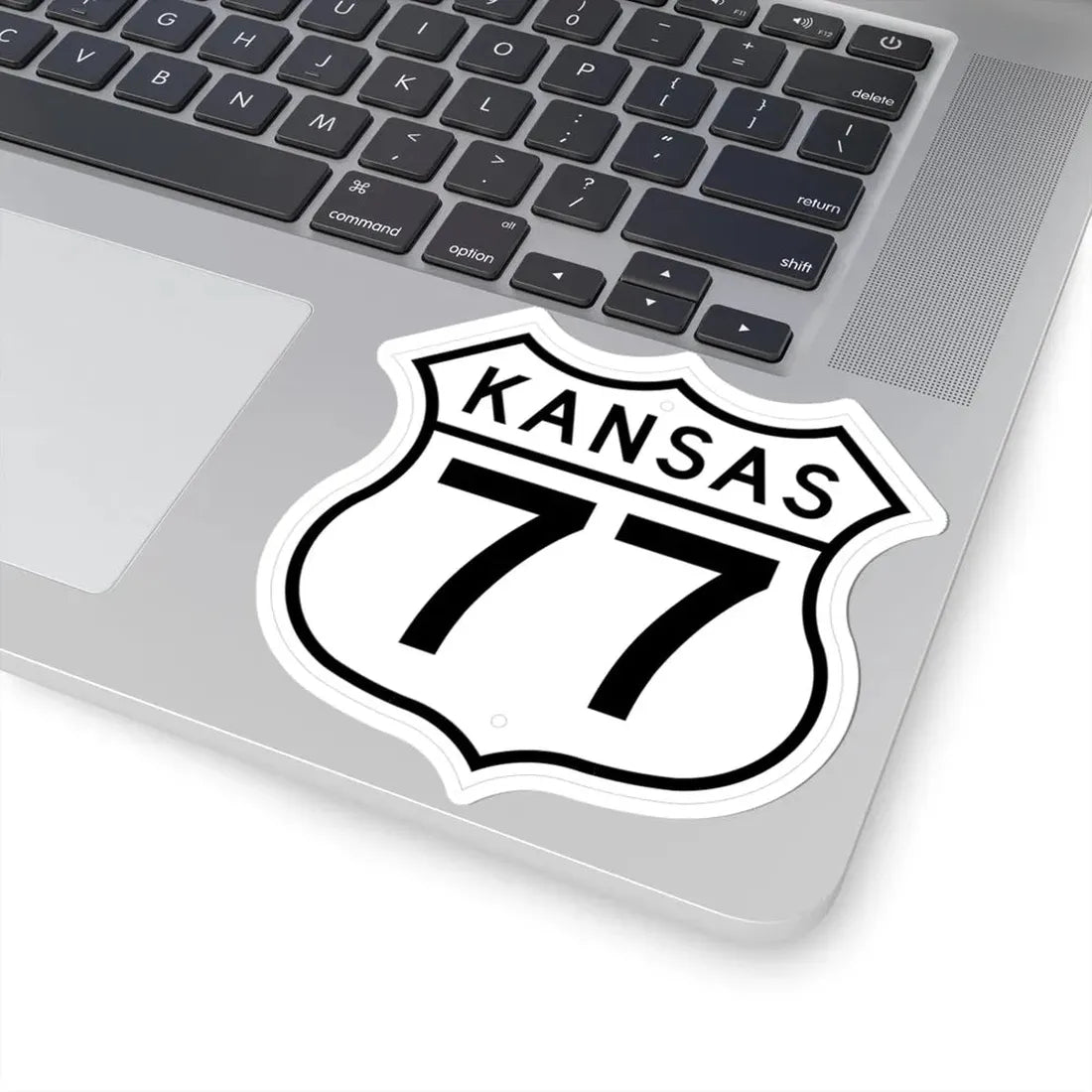 US 77 Kansas 1962 (Kansas) (Road Sign) STICKER Vinyl Kiss-Cut Decal - The Sticker Space