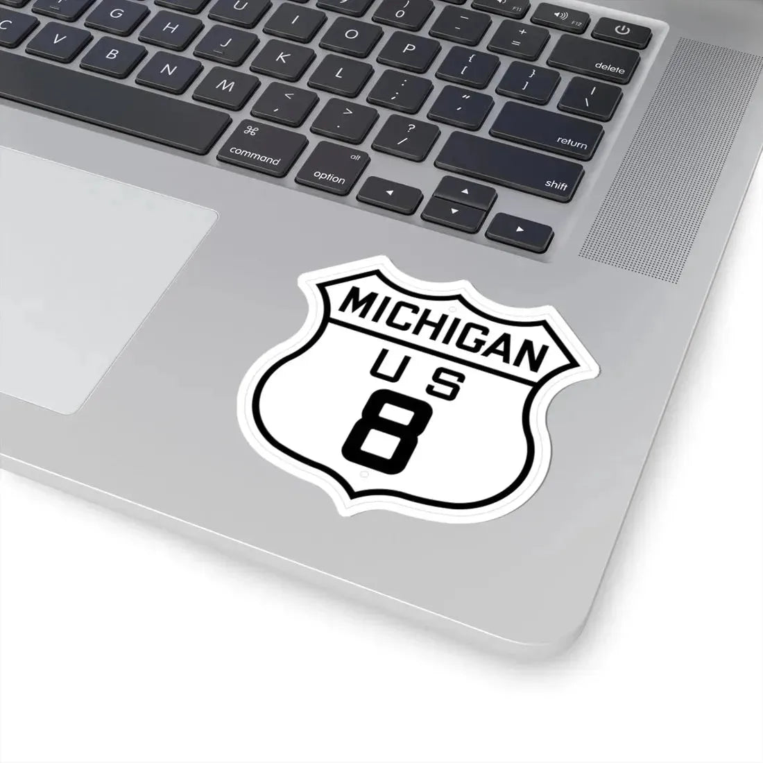 US 8 Michigan 1926 (Michigan) (Road Sign) STICKER Vinyl Kiss-Cut Decal - The Sticker Space