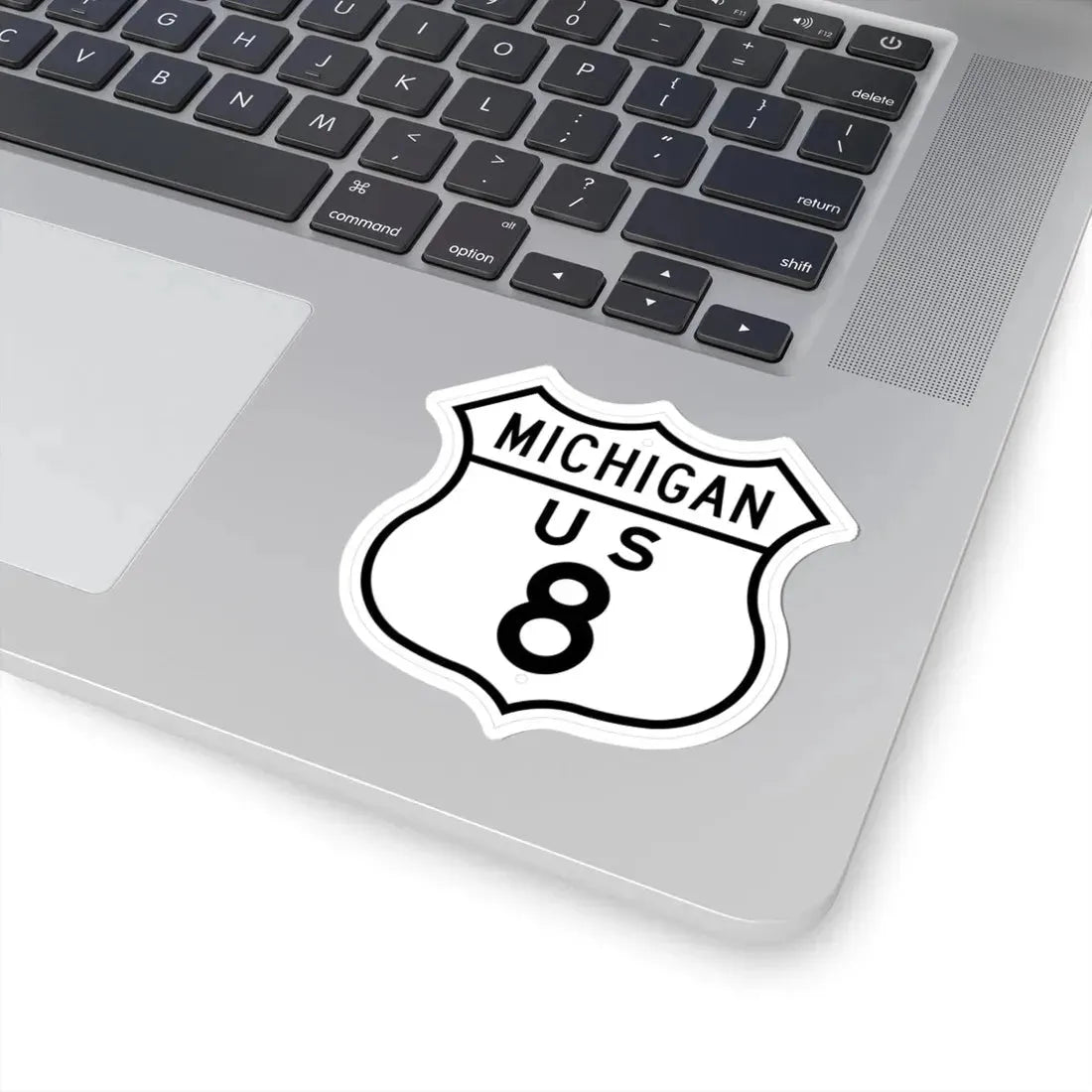 US 8 Michigan 1948 (Michigan) (Road Sign) STICKER Vinyl Kiss-Cut Decal - The Sticker Space
