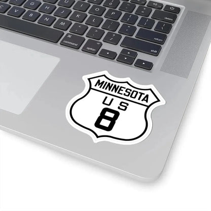 US 8 Minnesota 1926 (Minnesota) (Road Sign) STICKER Vinyl Kiss-Cut Decal - The Sticker Space