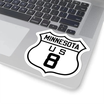 US 8 Minnesota 1926 (Minnesota) (Road Sign) STICKER Vinyl Kiss-Cut Decal - The Sticker Space