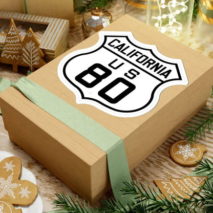 US 80 California 1926 (California) (Road Sign) STICKER Vinyl Kiss-Cut Decal - The Sticker Space