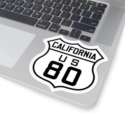 US 80 California 1926 (California) (Road Sign) STICKER Vinyl Kiss-Cut Decal - The Sticker Space