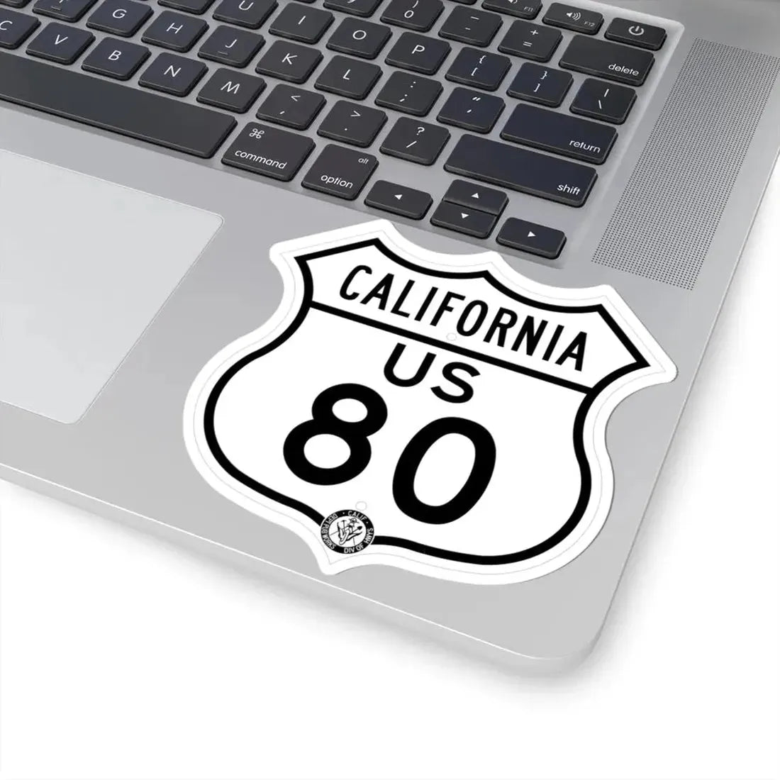 US 80 California 1948 (California) (Road Sign) STICKER Vinyl Kiss-Cut Decal - The Sticker Space