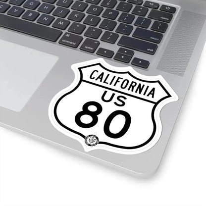 US 80 California 1948 (California) (Road Sign) STICKER Vinyl Kiss-Cut Decal - The Sticker Space