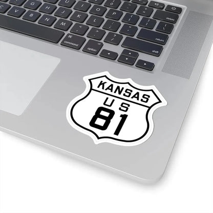 US 81 Kansas 1926 (Kansas) (Road Sign) STICKER Vinyl Kiss-Cut Decal - The Sticker Space