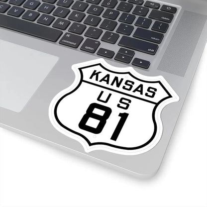 US 81 Kansas 1926 (Kansas) (Road Sign) STICKER Vinyl Kiss-Cut Decal - The Sticker Space
