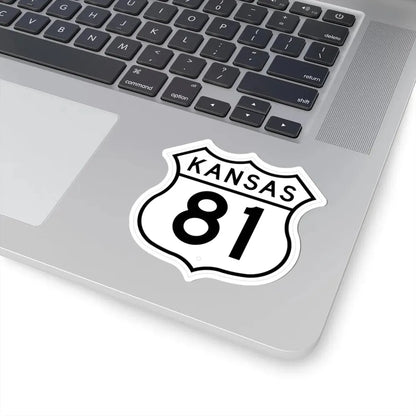 US 81 Kansas 1962 (Kansas) (Road Sign) STICKER Vinyl Kiss-Cut Decal - The Sticker Space
