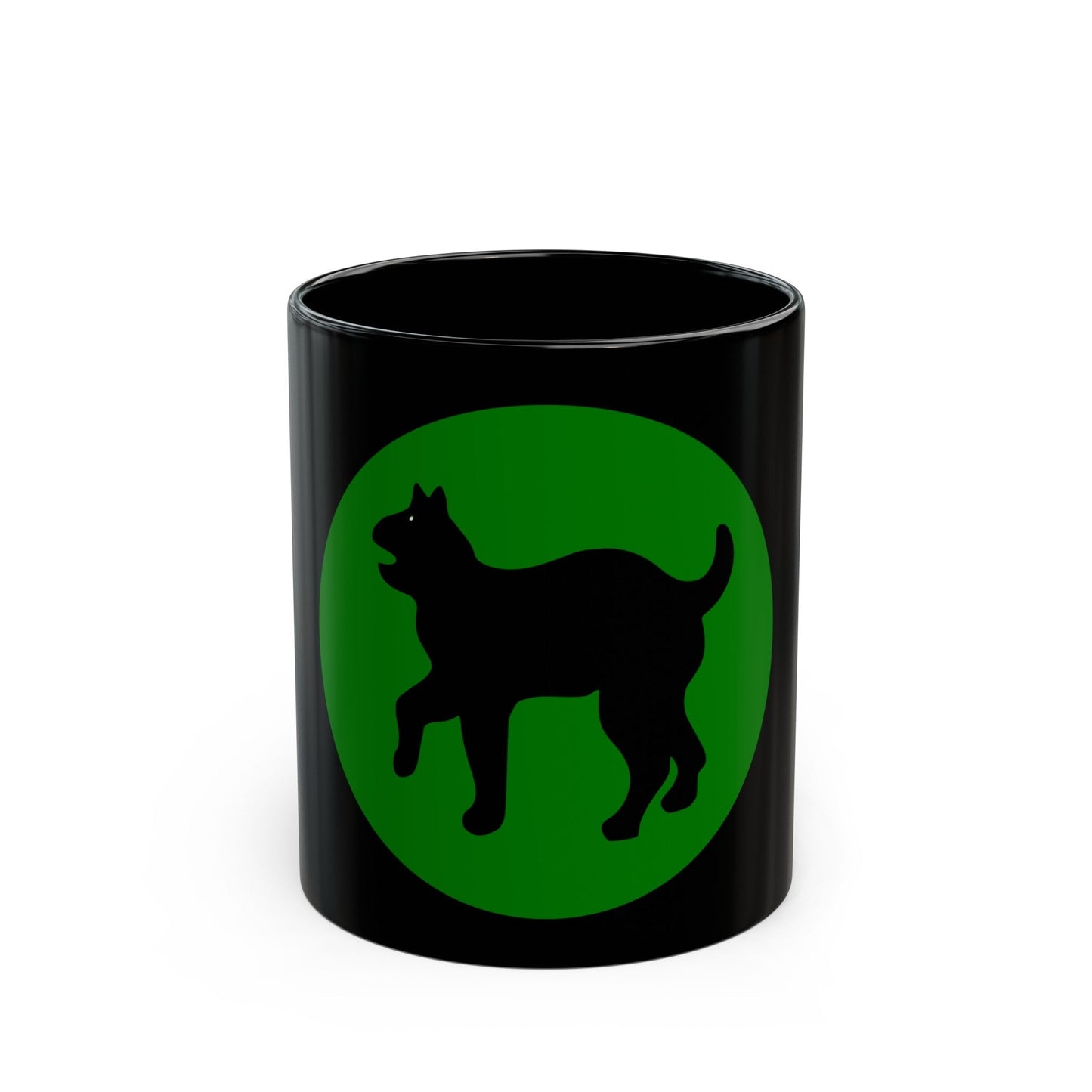 US 81st Infantry Division SSI (U.S. Army) Black Coffee Mug-11oz-The Sticker Space