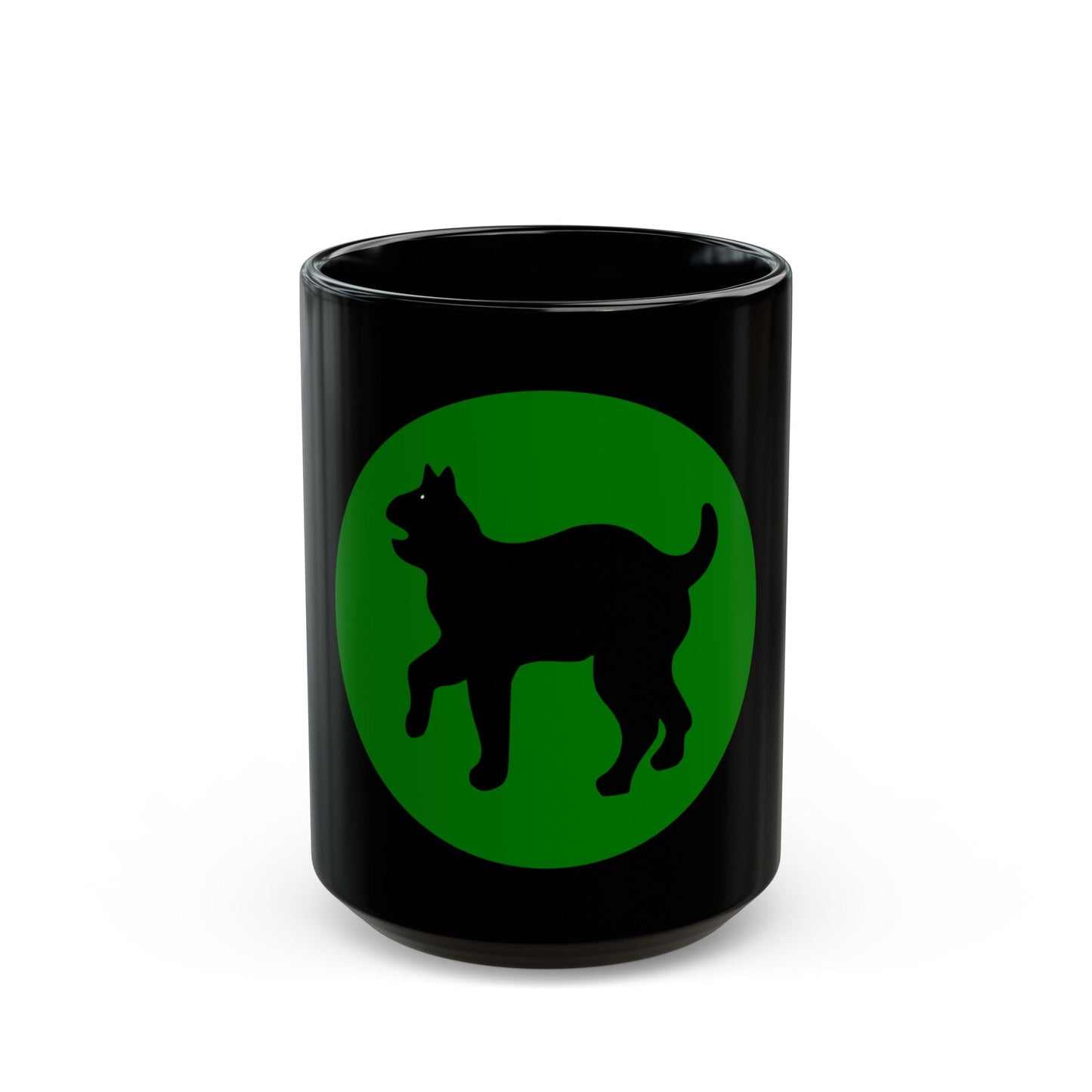 US 81st Infantry Division SSI (U.S. Army) Black Coffee Mug-15oz-The Sticker Space