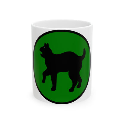 US 81st Infantry Division SSI (U.S. Army) White Coffee Mug-11oz-The Sticker Space