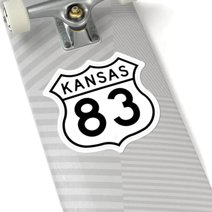 US 83 Kansas 1962 (Kansas) (Road Sign) STICKER Vinyl Kiss-Cut Decal - The Sticker Space