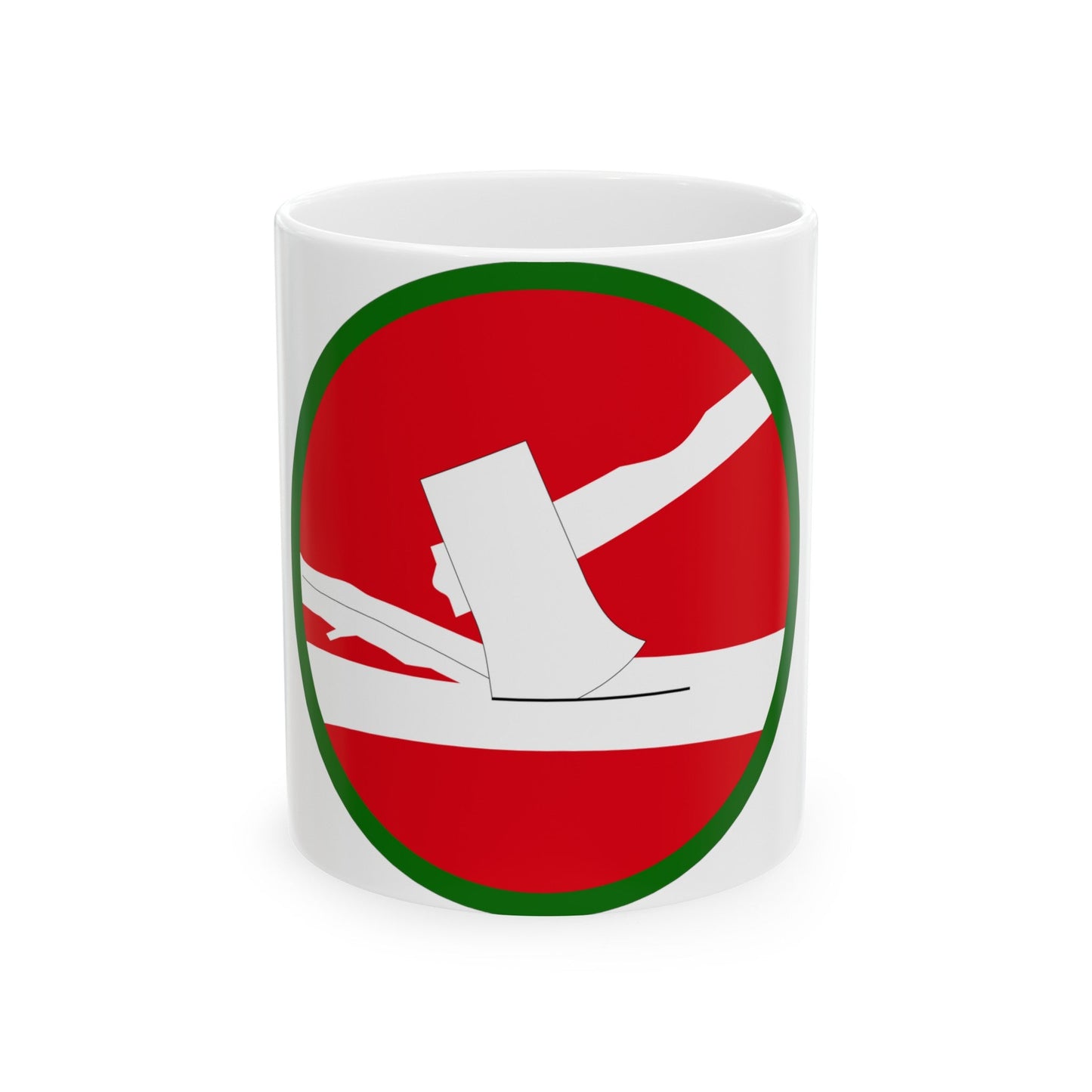 US 84th Infantry Division (U.S. Army) White Coffee Mug-11oz-The Sticker Space