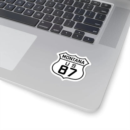 US 87 Montana 1926 (Montana) (Road Sign) STICKER Vinyl Kiss-Cut Decal - The Sticker Space