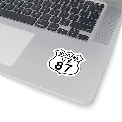 US 87 Montana 1948 (Montana) (Road Sign) STICKER Vinyl Kiss-Cut Decal - The Sticker Space