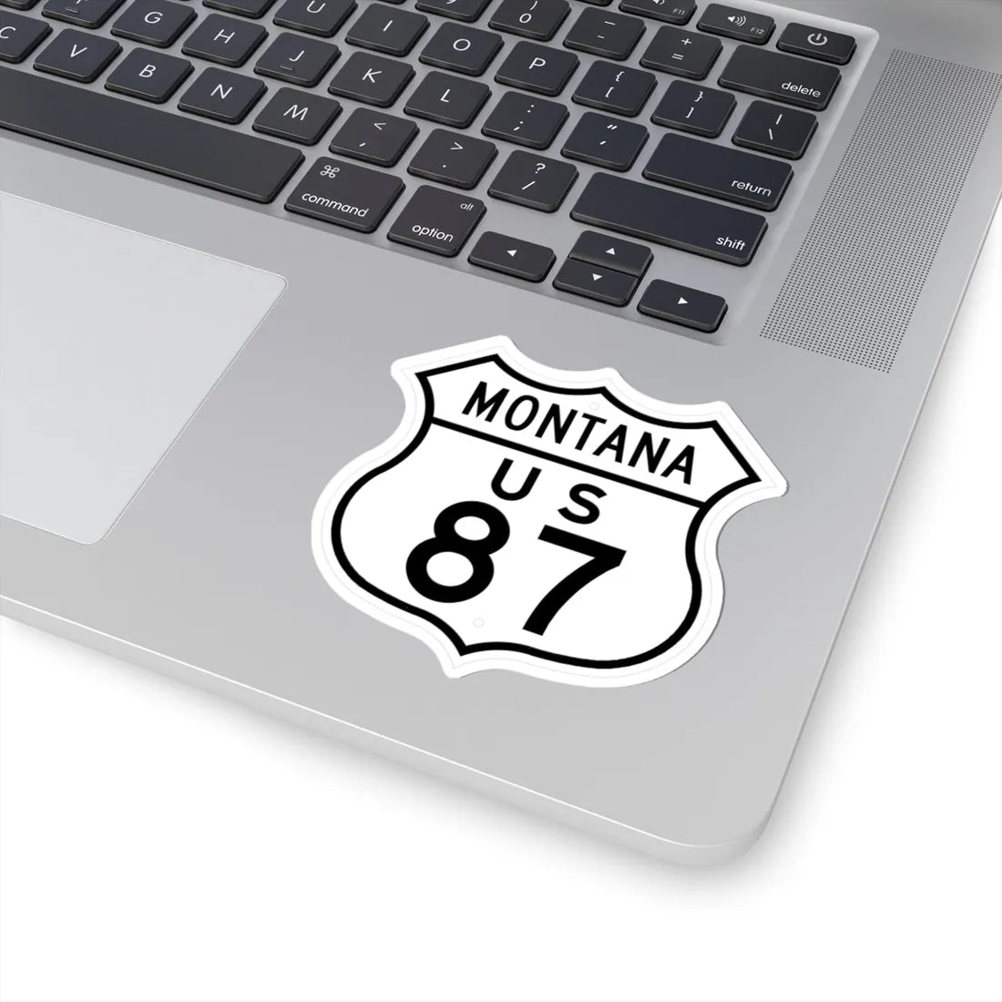 US 87 Montana 1948 (Montana) (Road Sign) STICKER Vinyl Kiss-Cut Decal - The Sticker Space