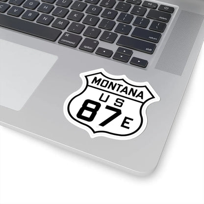 US 87E Montana 1926 (Montana) (Road Sign) STICKER Vinyl Kiss-Cut Decal - The Sticker Space
