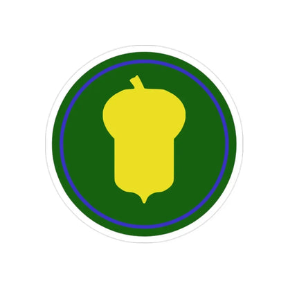 US 87th Infantry Division (U.S. Army) REVERSE PRINT Transparent Die-Cut STICKER 2 Inch Die-Cut Transparent - The Sticker Space