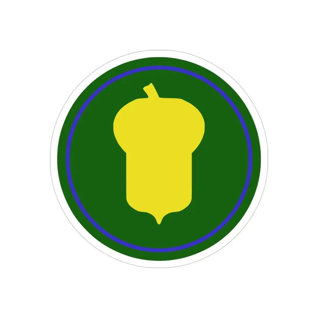 US 87th Infantry Division (U.S. Army) REVERSE PRINT Transparent Die-Cut STICKER 3 Inch Die-Cut Transparent - The Sticker Space