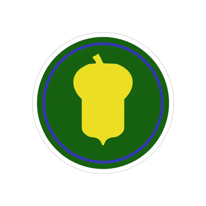 US 87th Infantry Division (U.S. Army) REVERSE PRINT Transparent Die-Cut STICKER 3 Inch Die-Cut Transparent - The Sticker Space