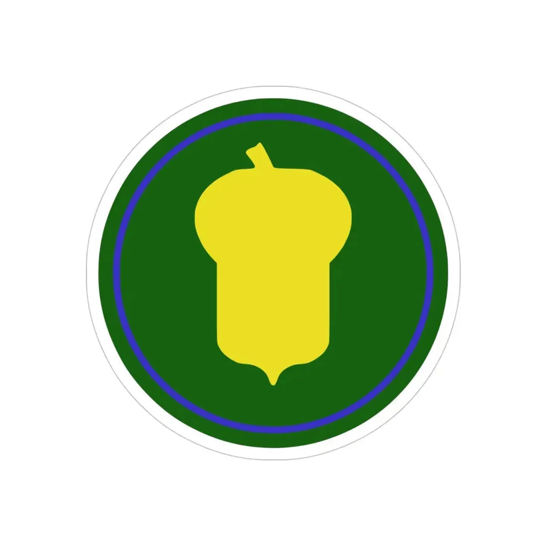 US 87th Infantry Division (U.S. Army) REVERSE PRINT Transparent Die-Cut STICKER 4 Inch Die-Cut Transparent - The Sticker Space