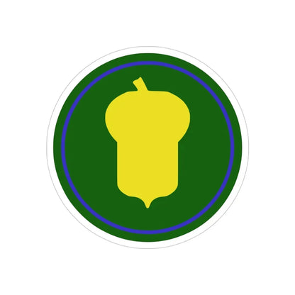 US 87th Infantry Division (U.S. Army) REVERSE PRINT Transparent Die-Cut STICKER 4 Inch Die-Cut Transparent - The Sticker Space