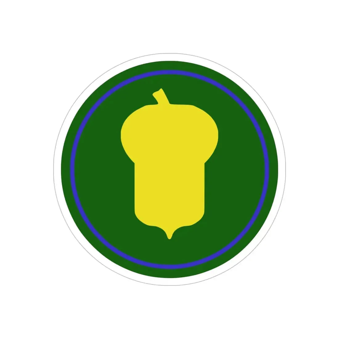 US 87th Infantry Division (U.S. Army) REVERSE PRINT Transparent Die-Cut STICKER 6 Inch Die-Cut Transparent - The Sticker Space