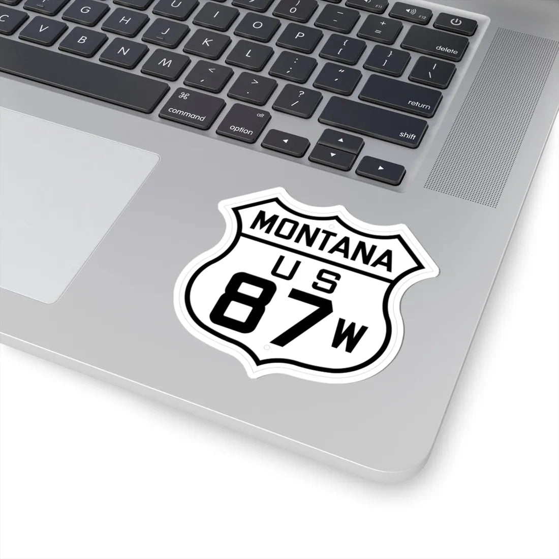 US 87W Montana 1926 (Montana) (Road Sign) STICKER Vinyl Kiss-Cut Decal - The Sticker Space