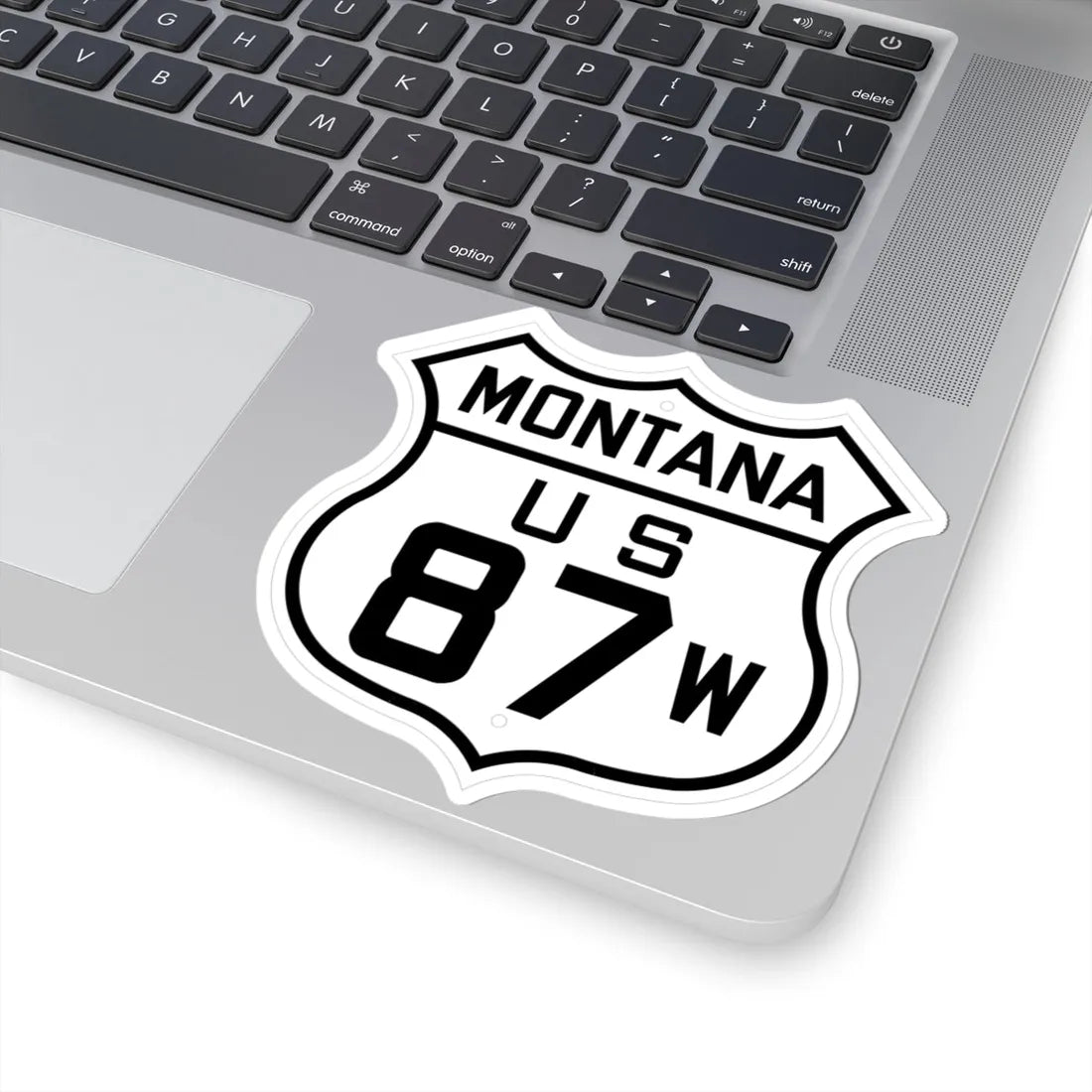 US 87W Montana 1926 (Montana) (Road Sign) STICKER Vinyl Kiss-Cut Decal - The Sticker Space