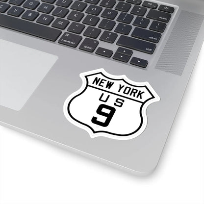 US 9 New York 1926 (New York) (Road Sign) STICKER Vinyl Kiss-Cut Decal - The Sticker Space