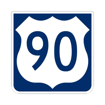 US 90 FL reversed (Florida) (Road Sign) STICKER Vinyl Kiss-Cut Decal 6 Inch White - The Sticker Space