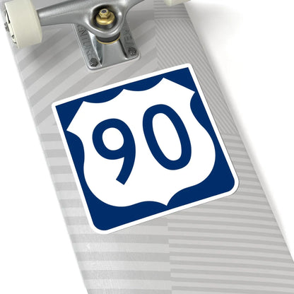 US 90 FL reversed (Florida) (Road Sign) STICKER Vinyl Kiss-Cut Decal - The Sticker Space