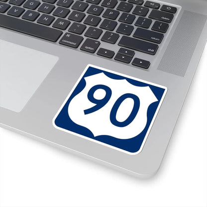 US 90 FL reversed (Florida) (Road Sign) STICKER Vinyl Kiss-Cut Decal - The Sticker Space