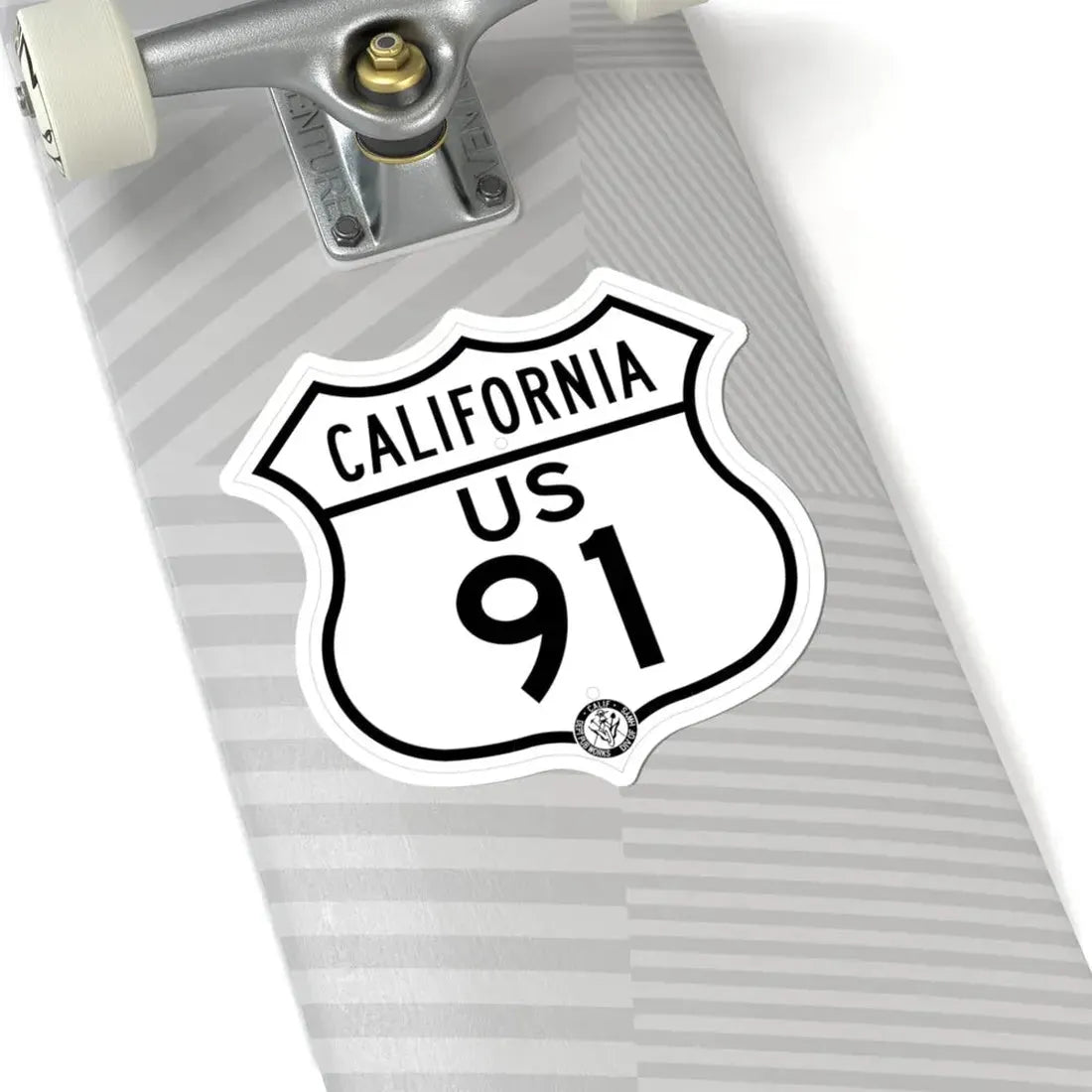 US 91 California 1948 (California) (Road Sign) STICKER Vinyl Kiss-Cut Decal - The Sticker Space