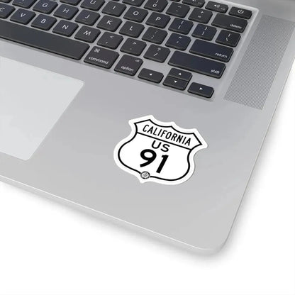 US 91 California 1948 (California) (Road Sign) STICKER Vinyl Kiss-Cut Decal - The Sticker Space
