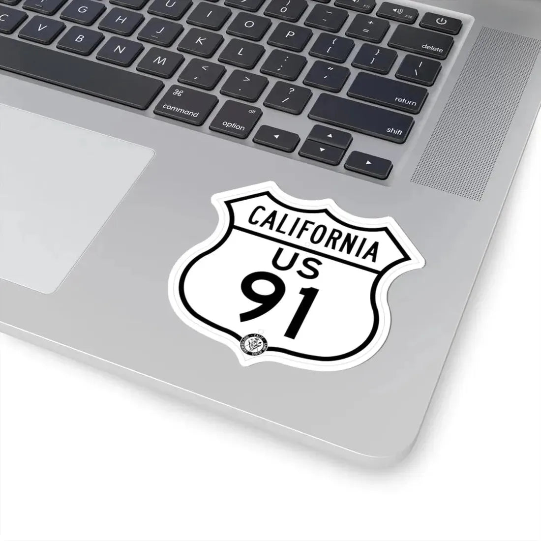 US 91 California 1948 (California) (Road Sign) STICKER Vinyl Kiss-Cut Decal - The Sticker Space