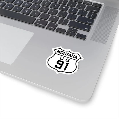 US 91 Montana 1926 (Montana) (Road Sign) STICKER Vinyl Kiss-Cut Decal - The Sticker Space