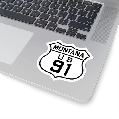 US 91 Montana 1926 (Montana) (Road Sign) STICKER Vinyl Kiss-Cut Decal - The Sticker Space